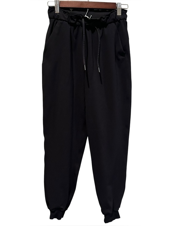 lululemon athletica Pants - Lululemon Stretch High Rise Black Joggers Drawstring Waist Women's Pants Size 4